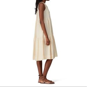ROSETTA GETTY white tiered ruffle dress